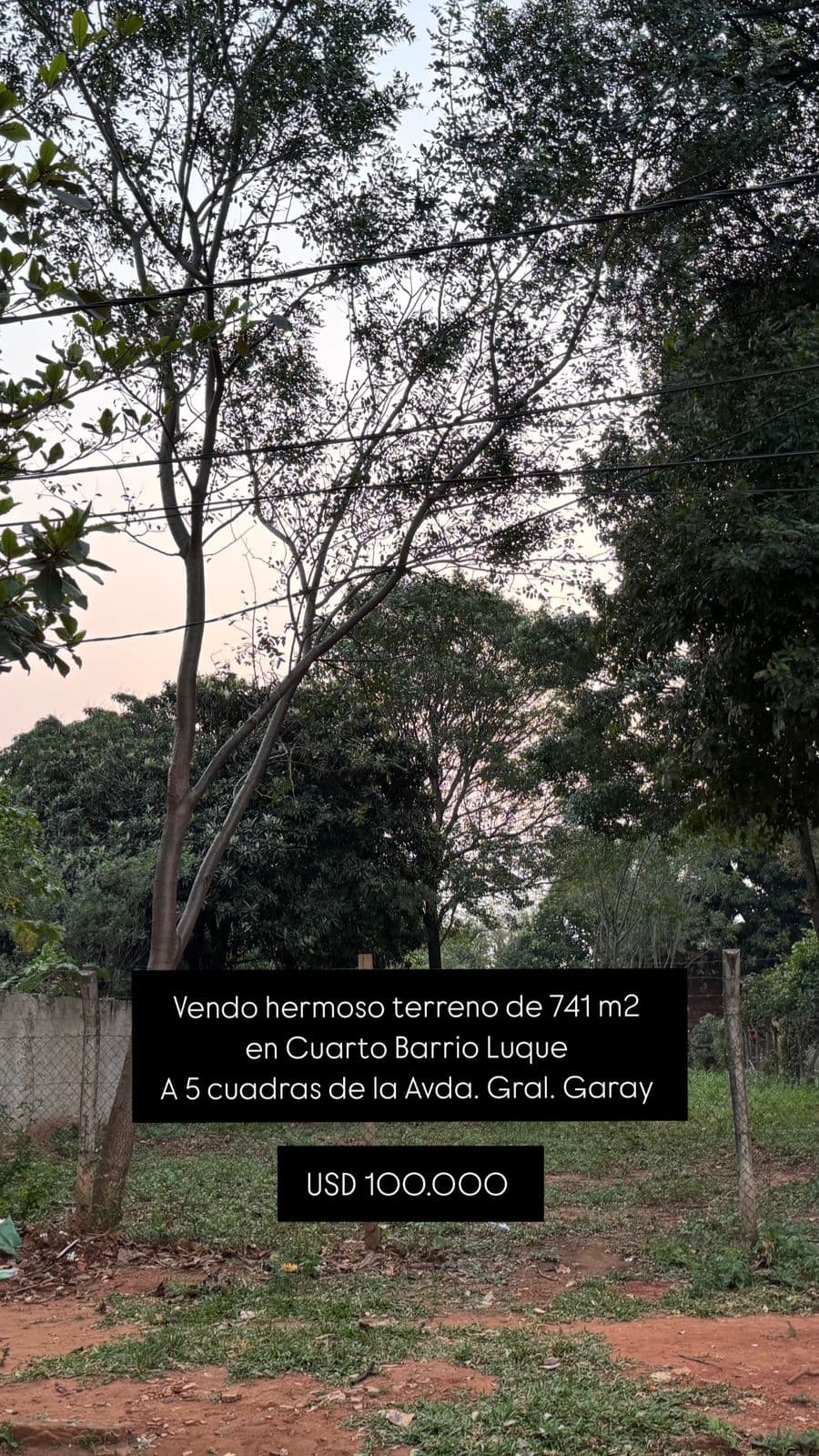 Hermoso terreno de 741 m2 en cuarto barrio Luque, foto 2
