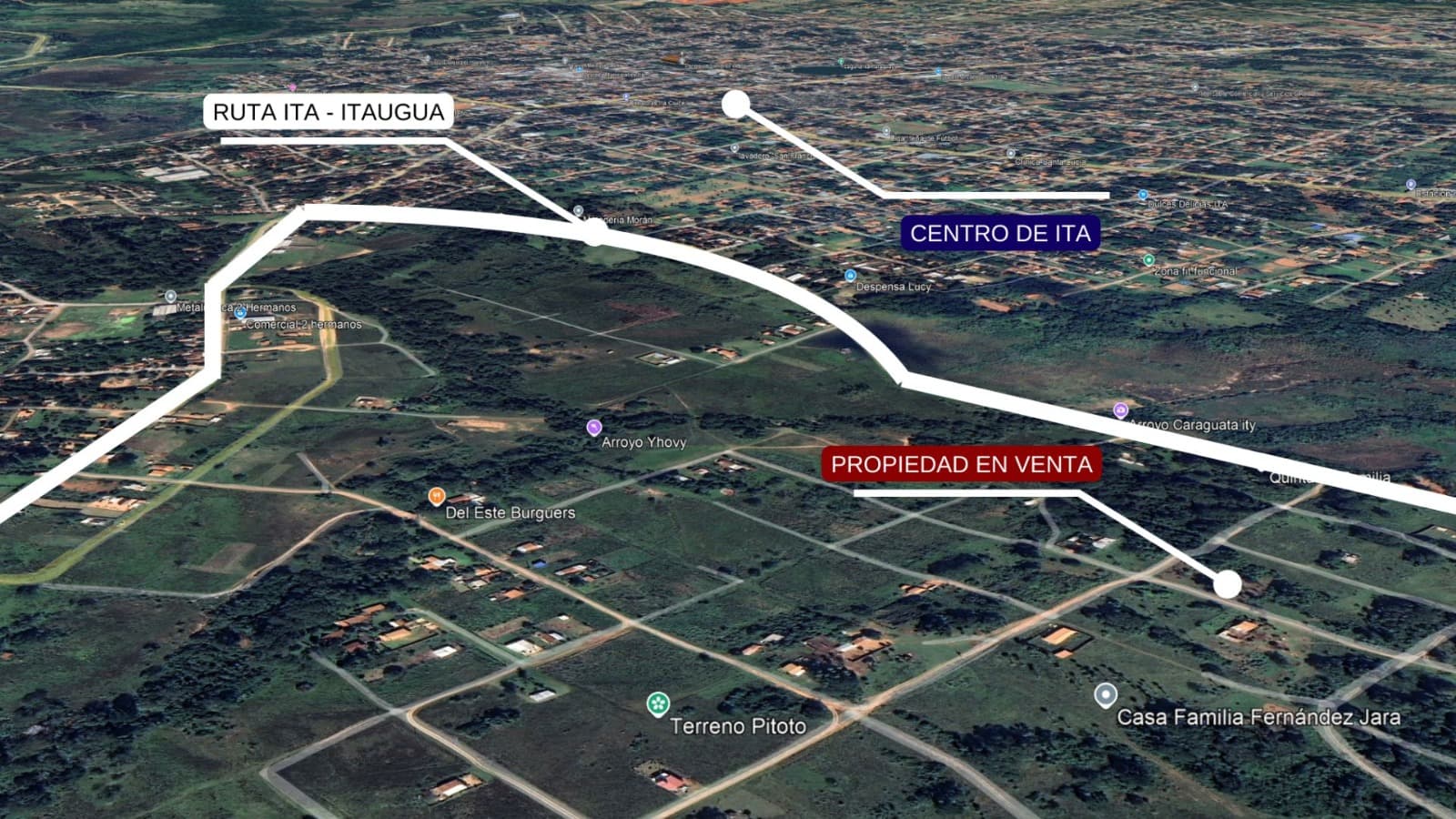 En venta terreno de 720 m2 en la ciudad de Ita, foto 2