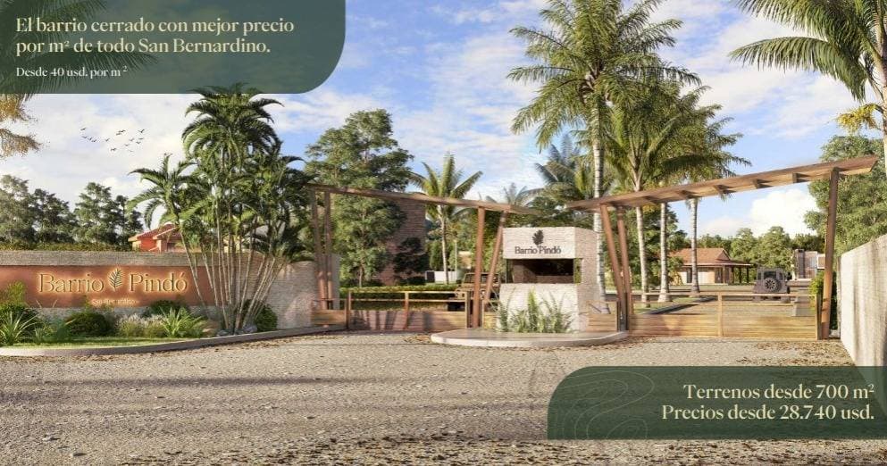 Vendo lotes en barrio cerrado en San Bernardino
