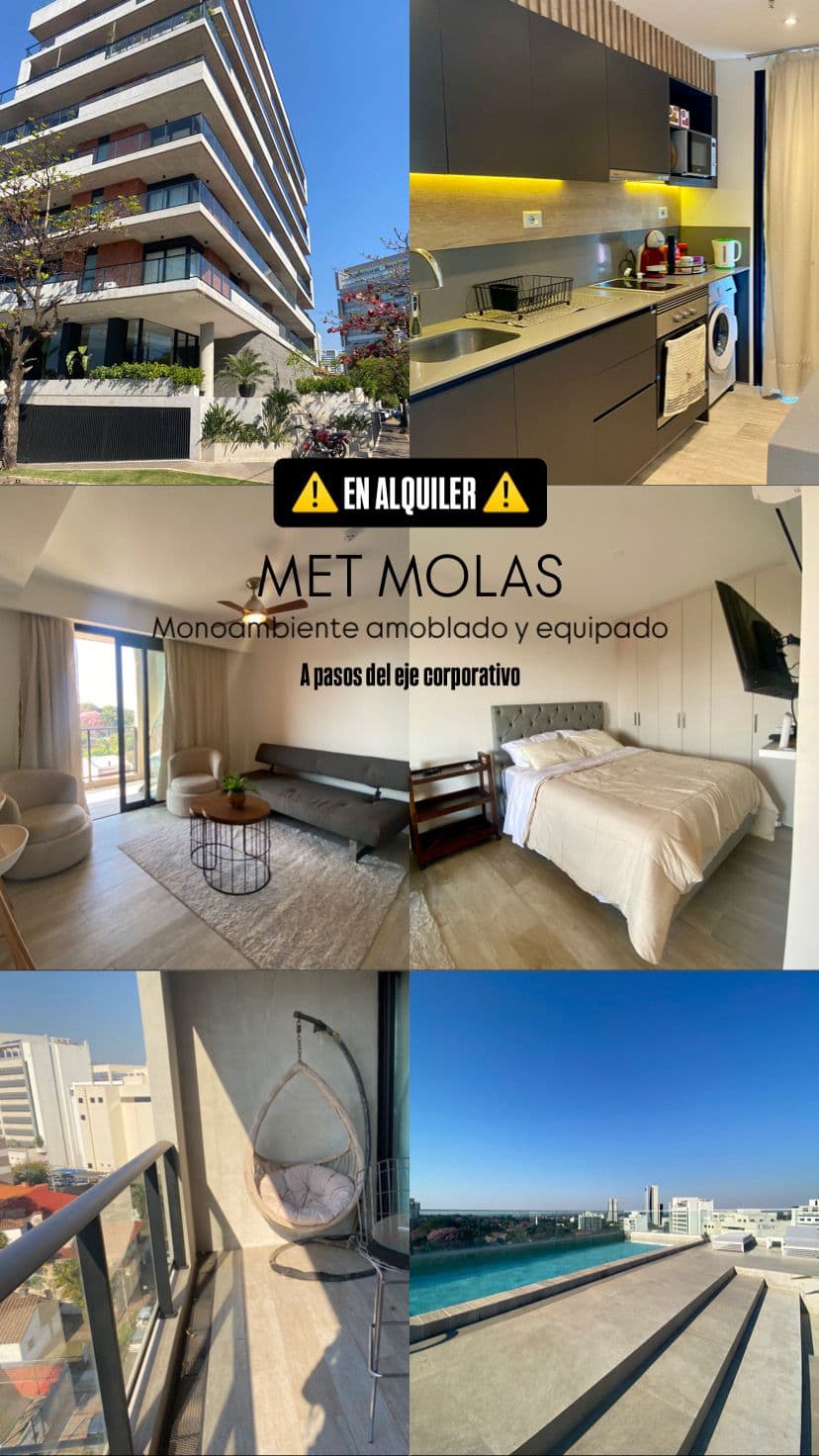 Monoambiente amoblado en met molas — foto 1