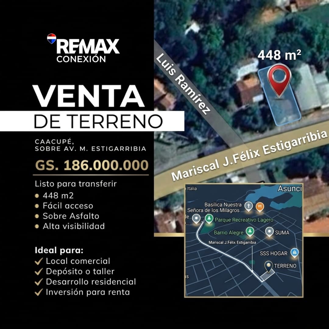 Terreno en avenida principal en caacupé, foto 1