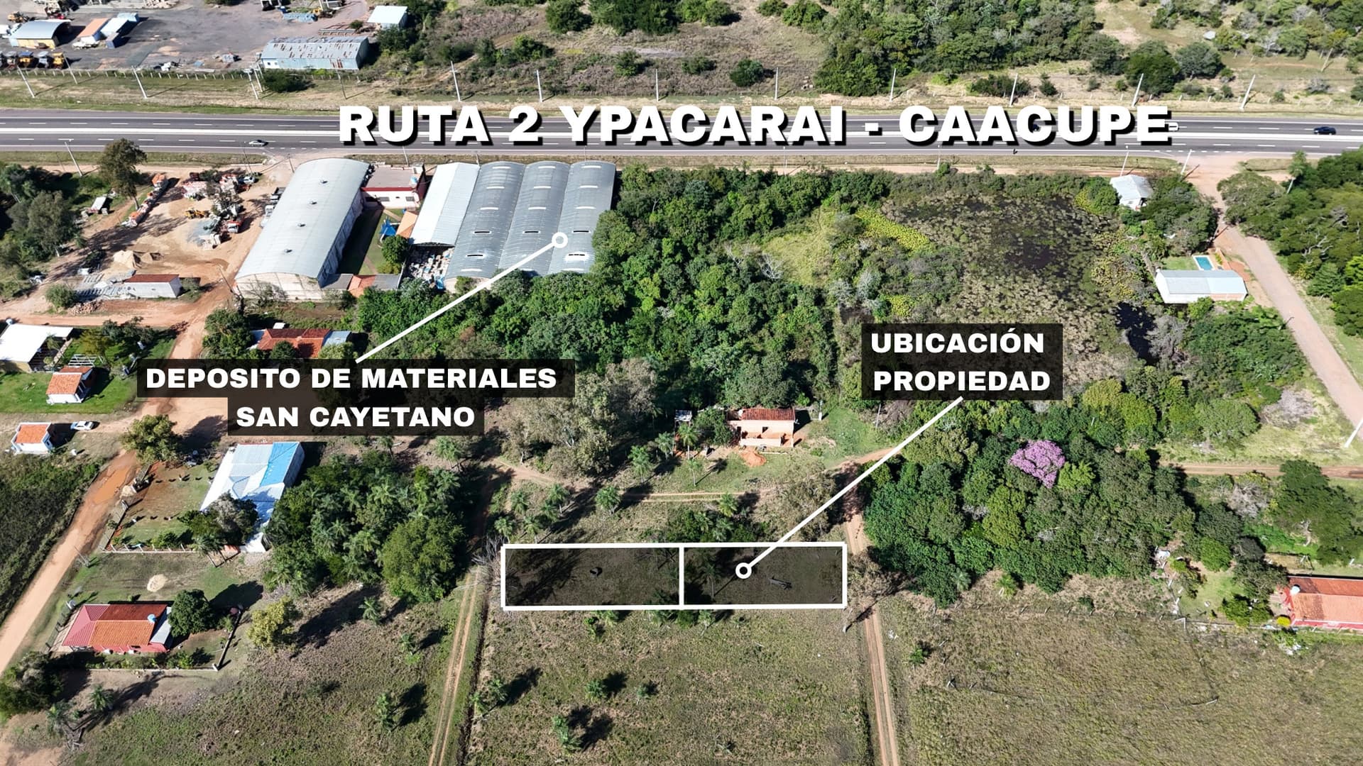 Vendo dos terrenos juntos en ypacaraí