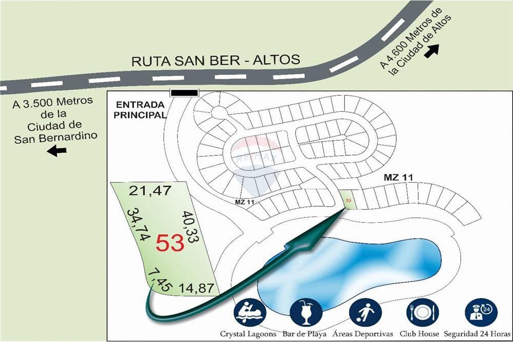 Terreno en esquina con vista a la laguna en aqua village, foto 3
