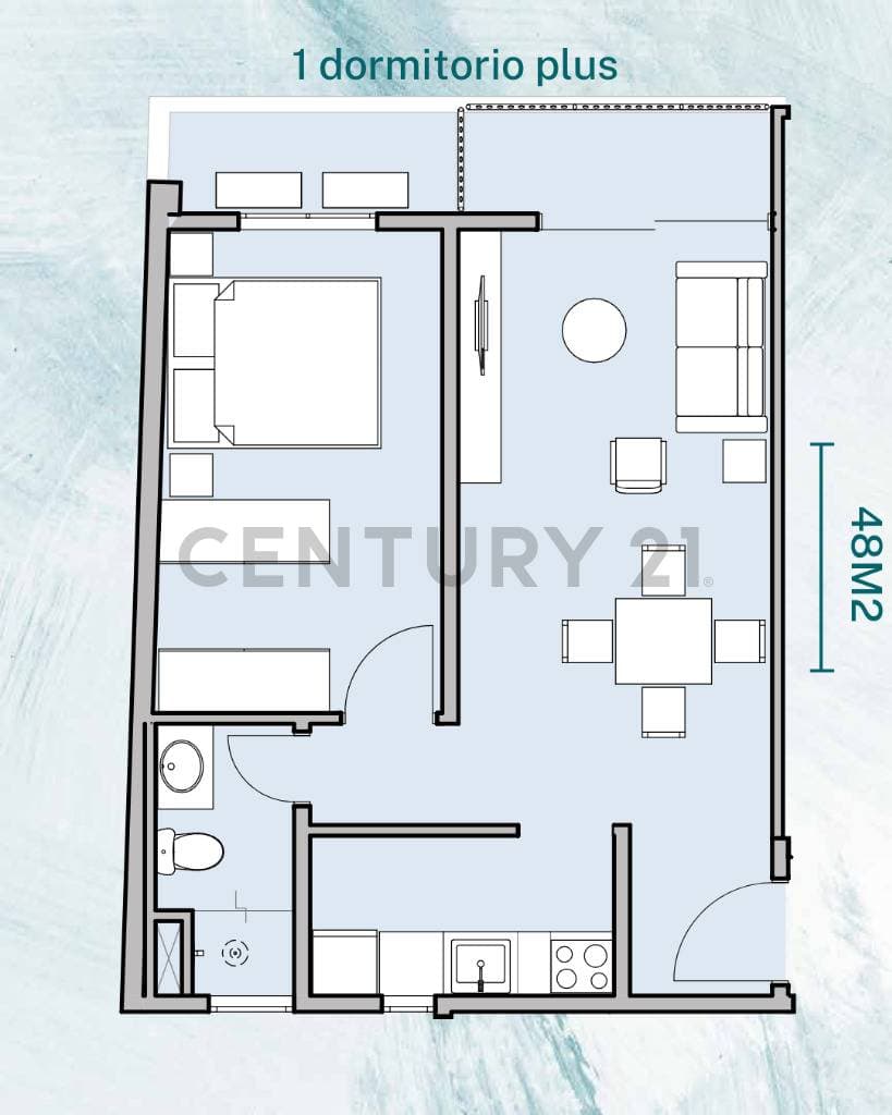 Departamento en Pozo de 1 habitación San Lorenzo INGAVI, foto 2