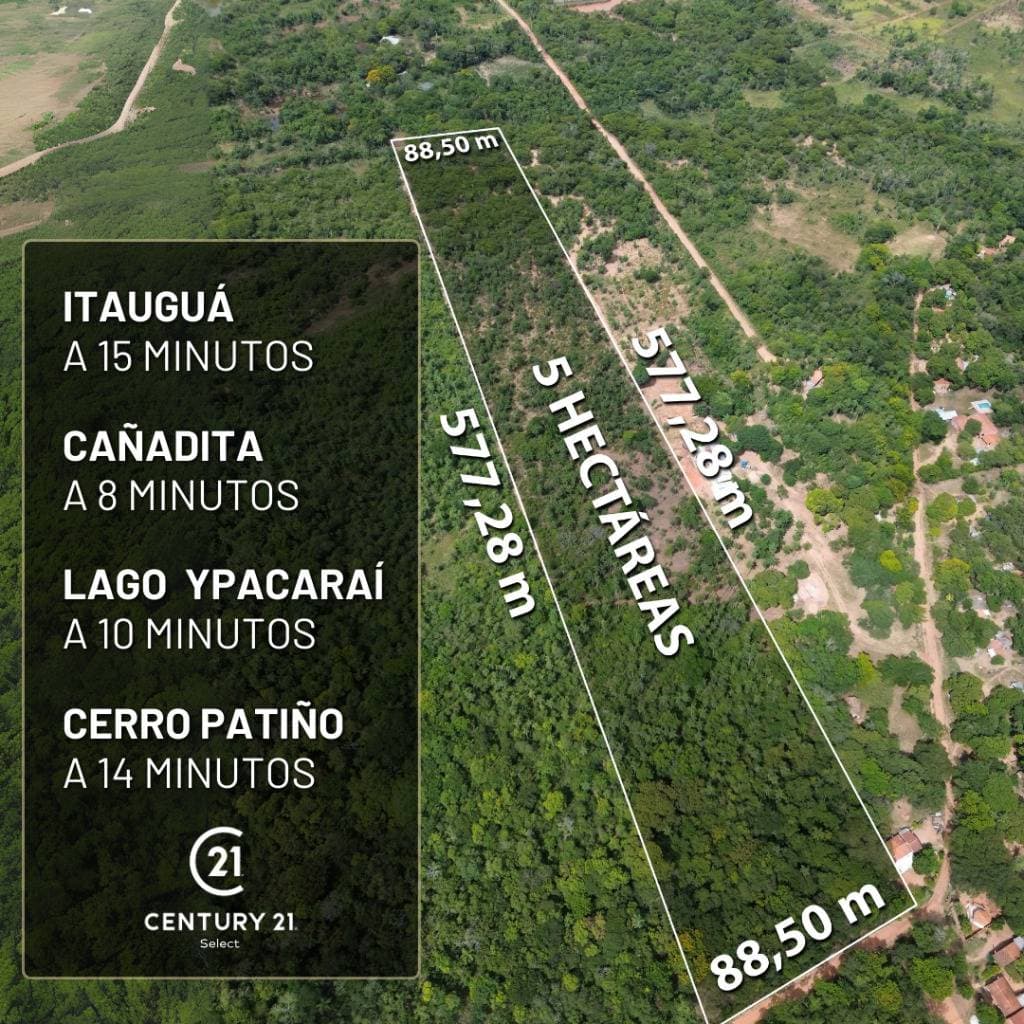 Terreno de 5 hectareas en ypacarai