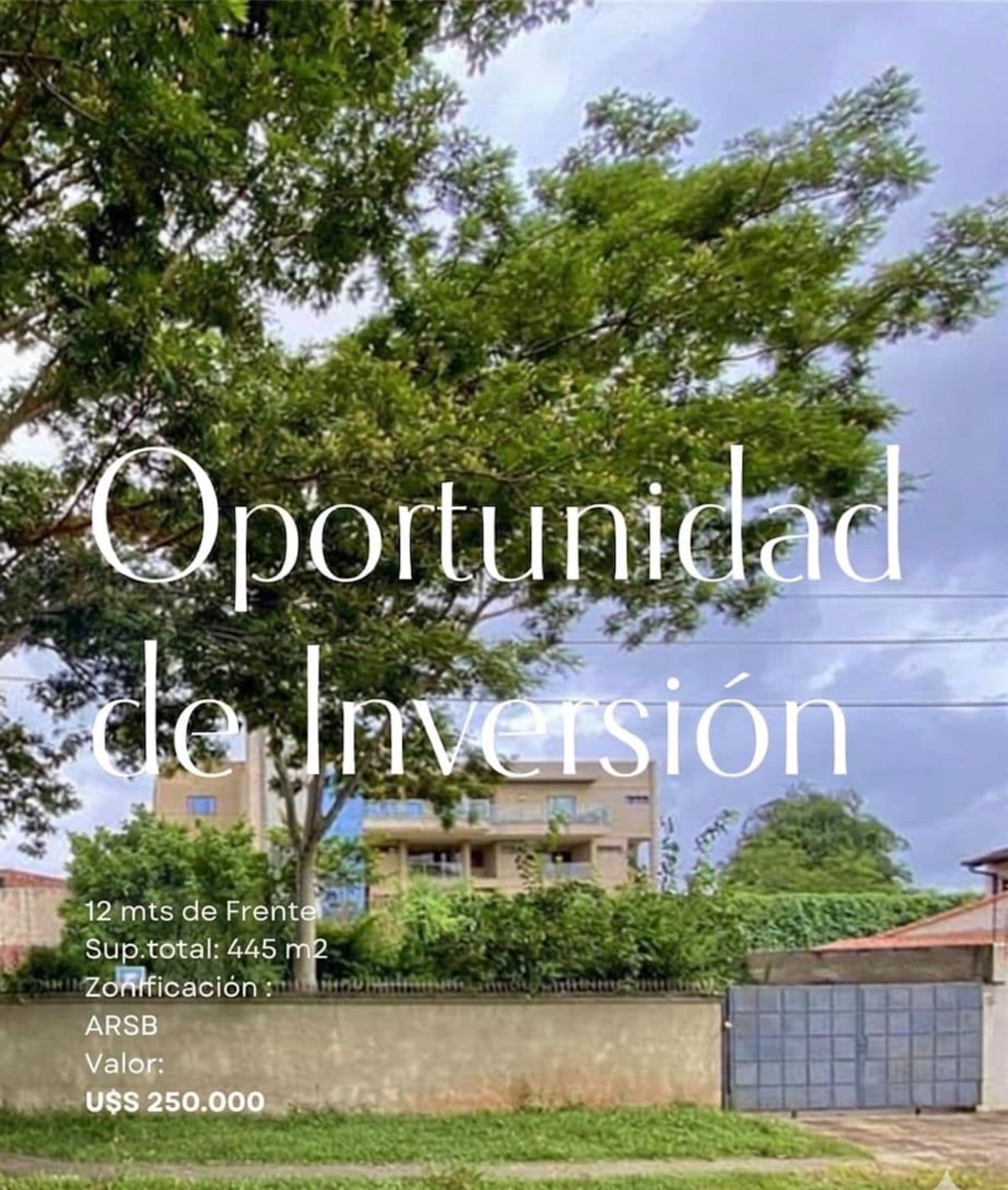 Amplio Terreno En Villa Morra - 250.000 Usd — foto principal