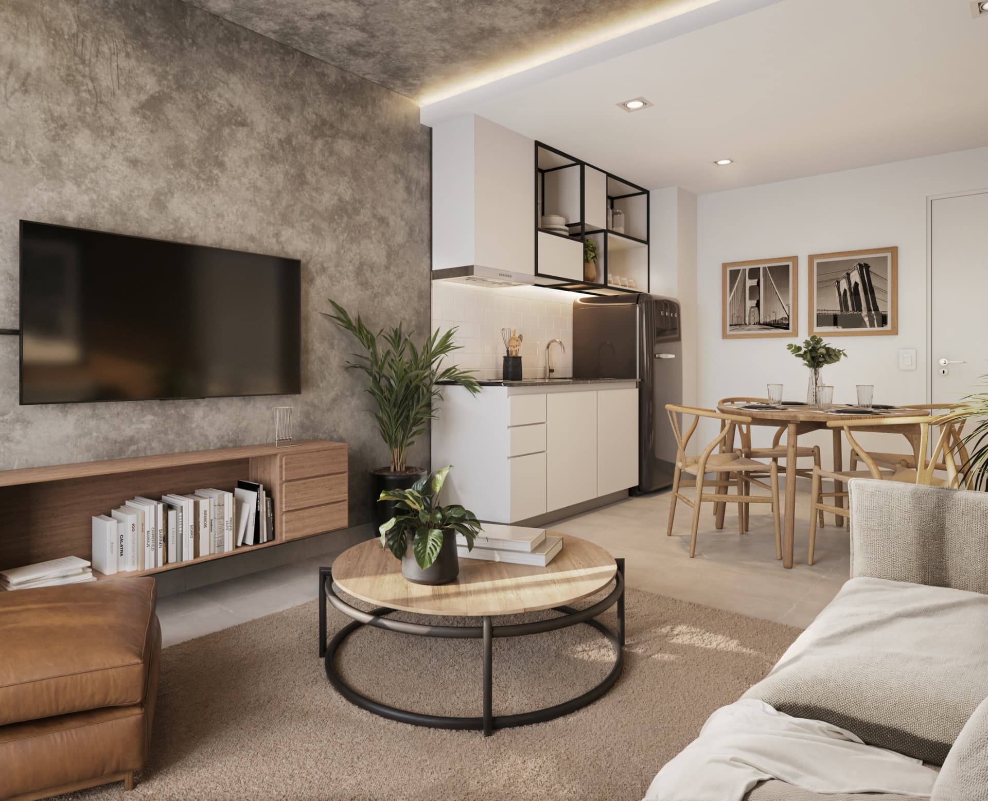 En venta 1 dorm. En edif. Soho flats, foto 3