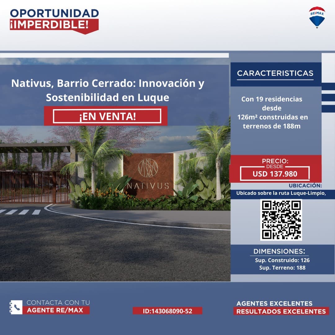 Casa venta en pozo -nativus - barrio cerrado