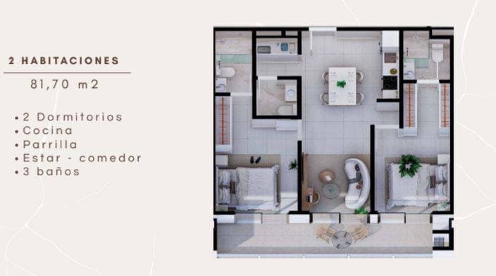 Departamento de 2 dormitorios en edificio altea tower, foto 4