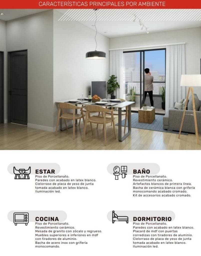 Departamento en Pozo 1 dormitorio - Herrera, Asuncion, foto 4