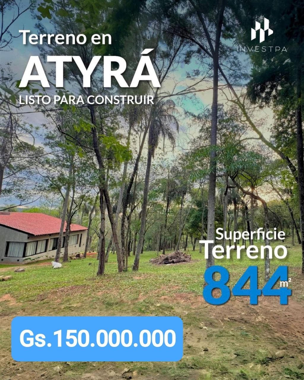 En venta terreno en atyra