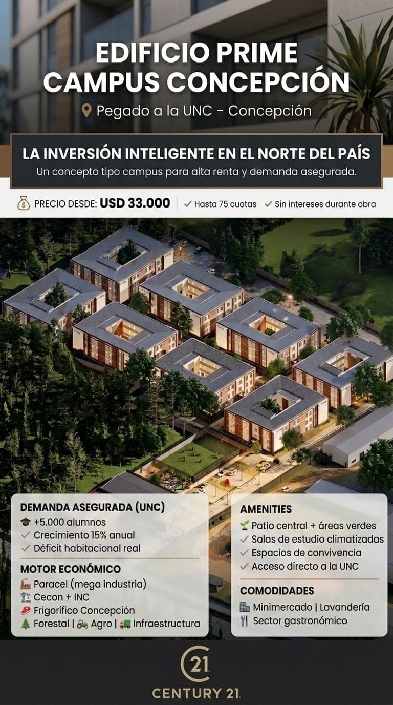 En venta –| Edificio Prime Campus Concepción