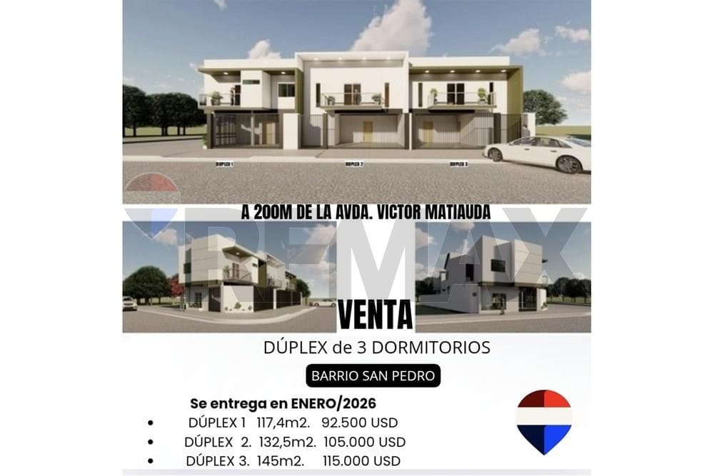 Venta de duplex a estrenar