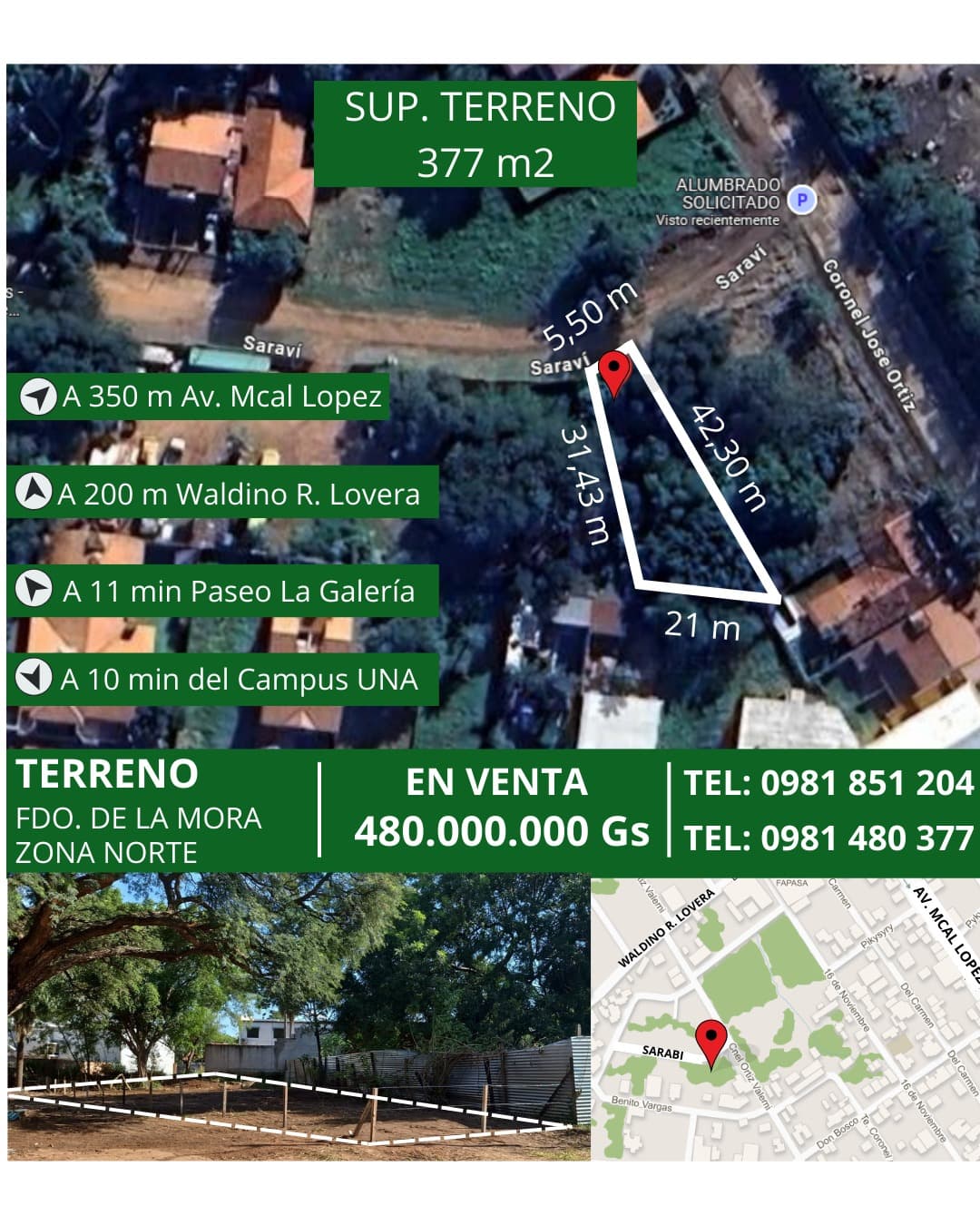 Terreno En Fernando de la Mora Zona Norte — foto 2