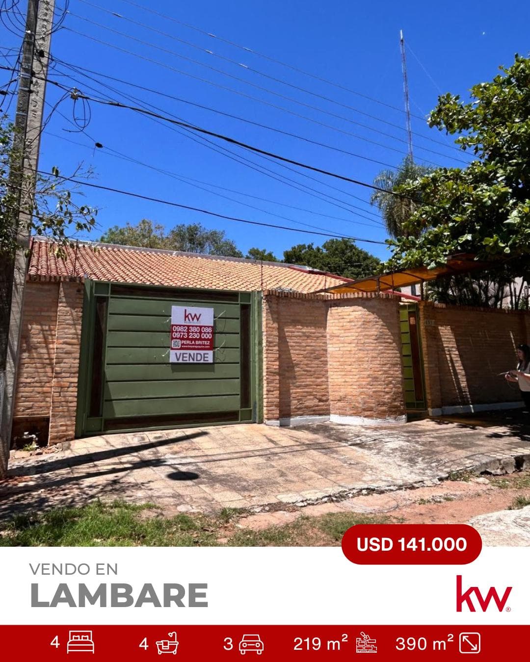 En Venta hermosa Casa en una planta Lambare