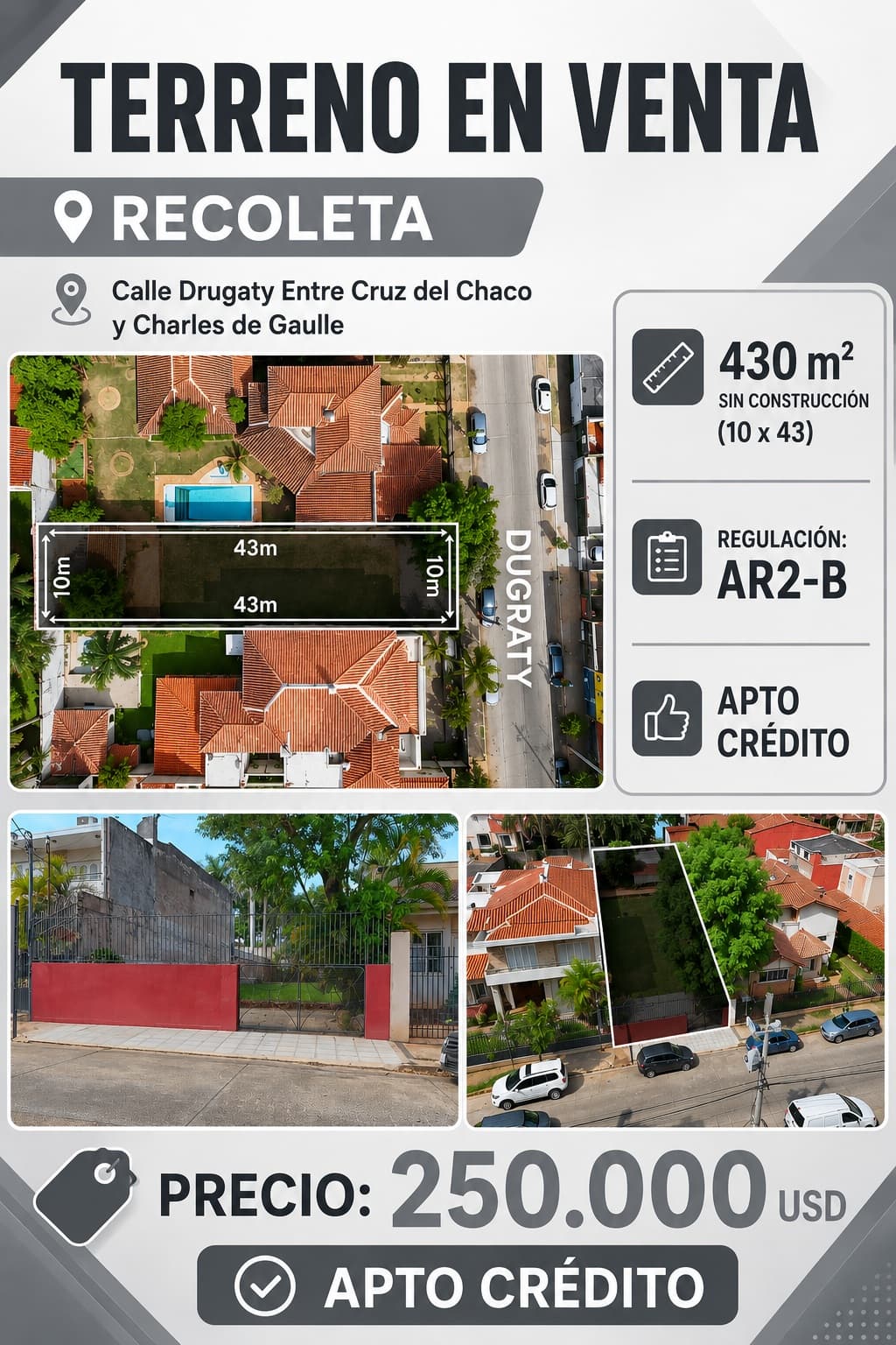 Terreno en venta Recoleta - Apto credito, foto 1