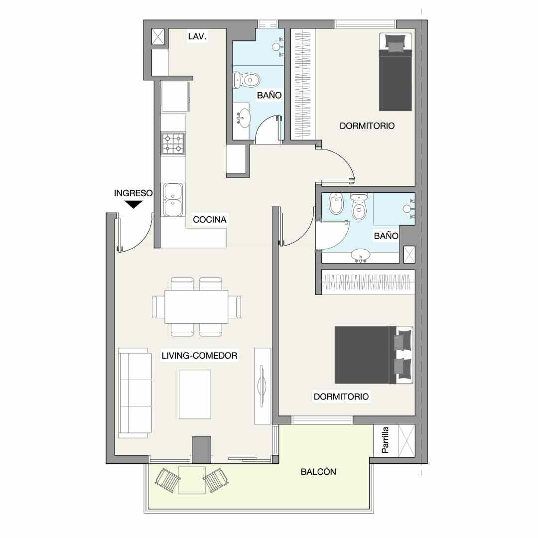 Inversión en molas lópez | último 2 dormitorios con cochera incluida — foto 5