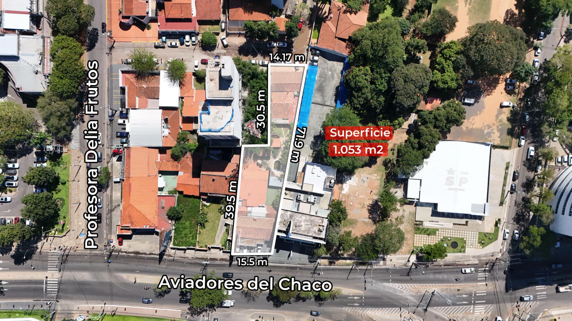 Vendo Terreno Exclusivo de 1.053 M2 Frente al Hotel Sheraton, Asunción