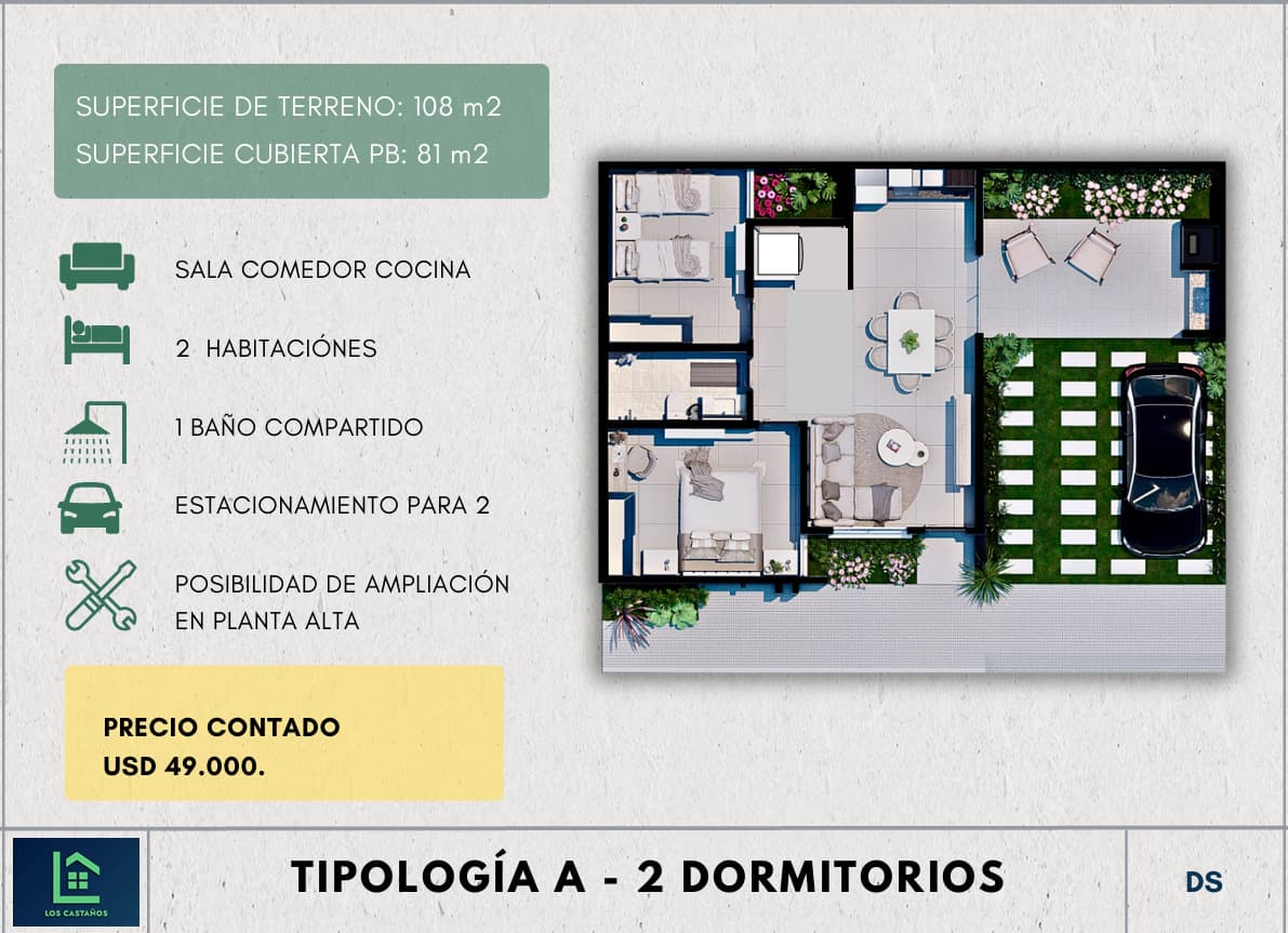 Venta - casa - los castaños - Luque
