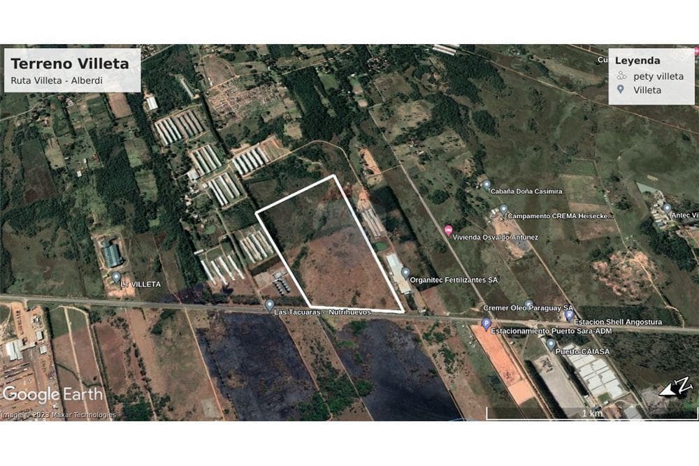 En venta terreno de 37 hectareas en villeta ruta alberdi!!, foto 2