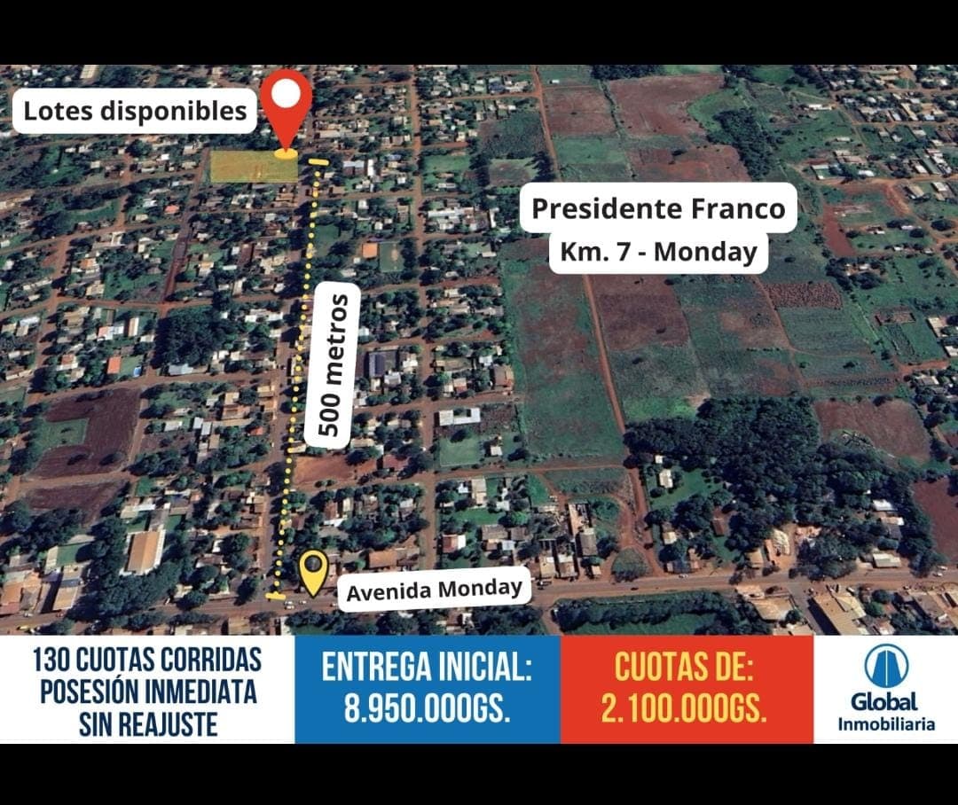 Terreno en cuotas en presidente franco - km 7 monday, foto 2