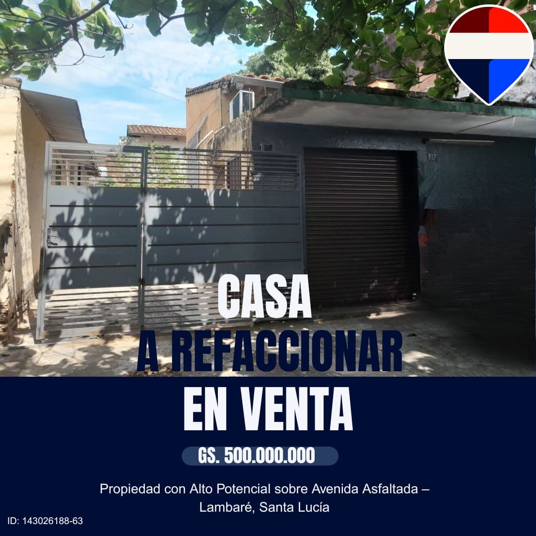 Vendo terreno en lambare
