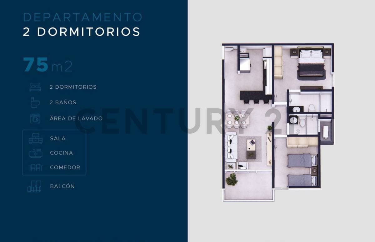 departamento de dos dormitorios en Altamira Surubi´i — foto 2