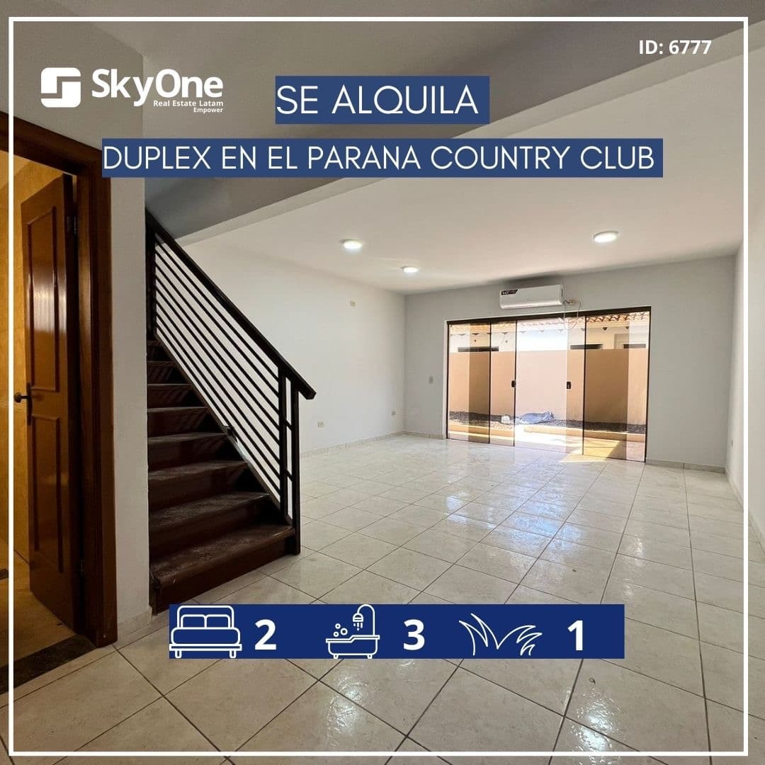 Alquilo duplex en el paraná country club