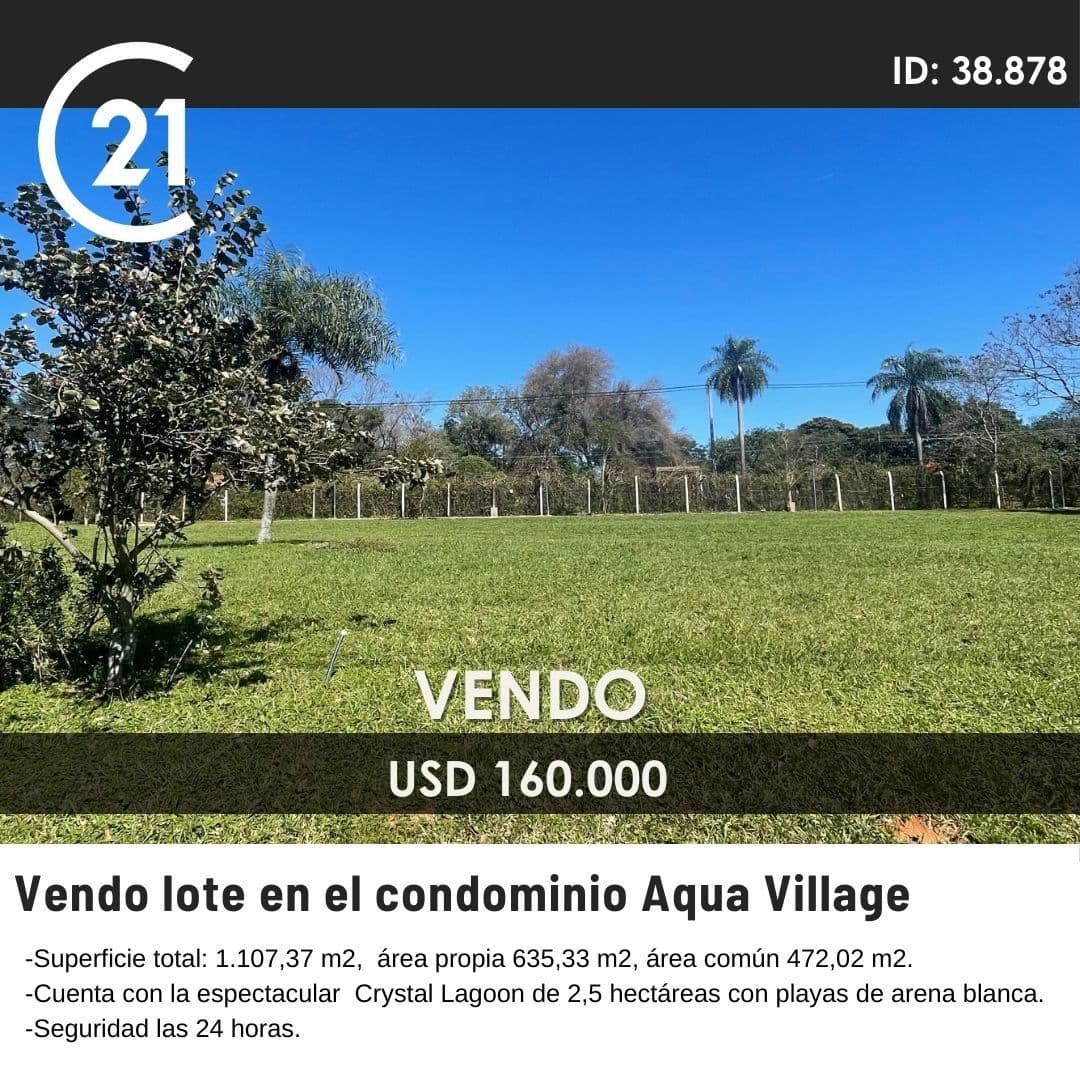 Vendo lote en acqua village