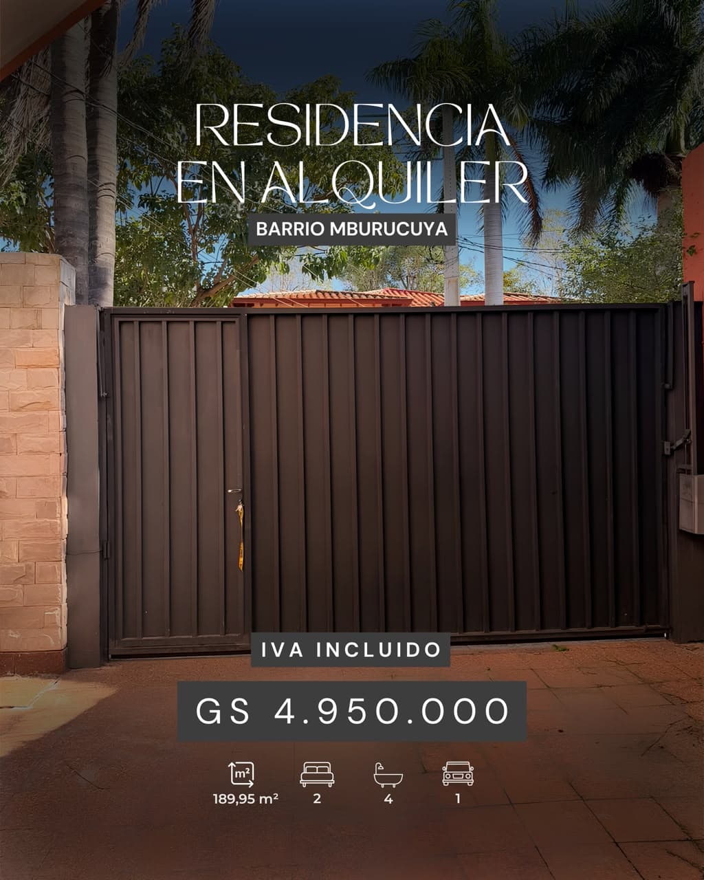 Casa En Alquiler – Barrio Mburucuyá