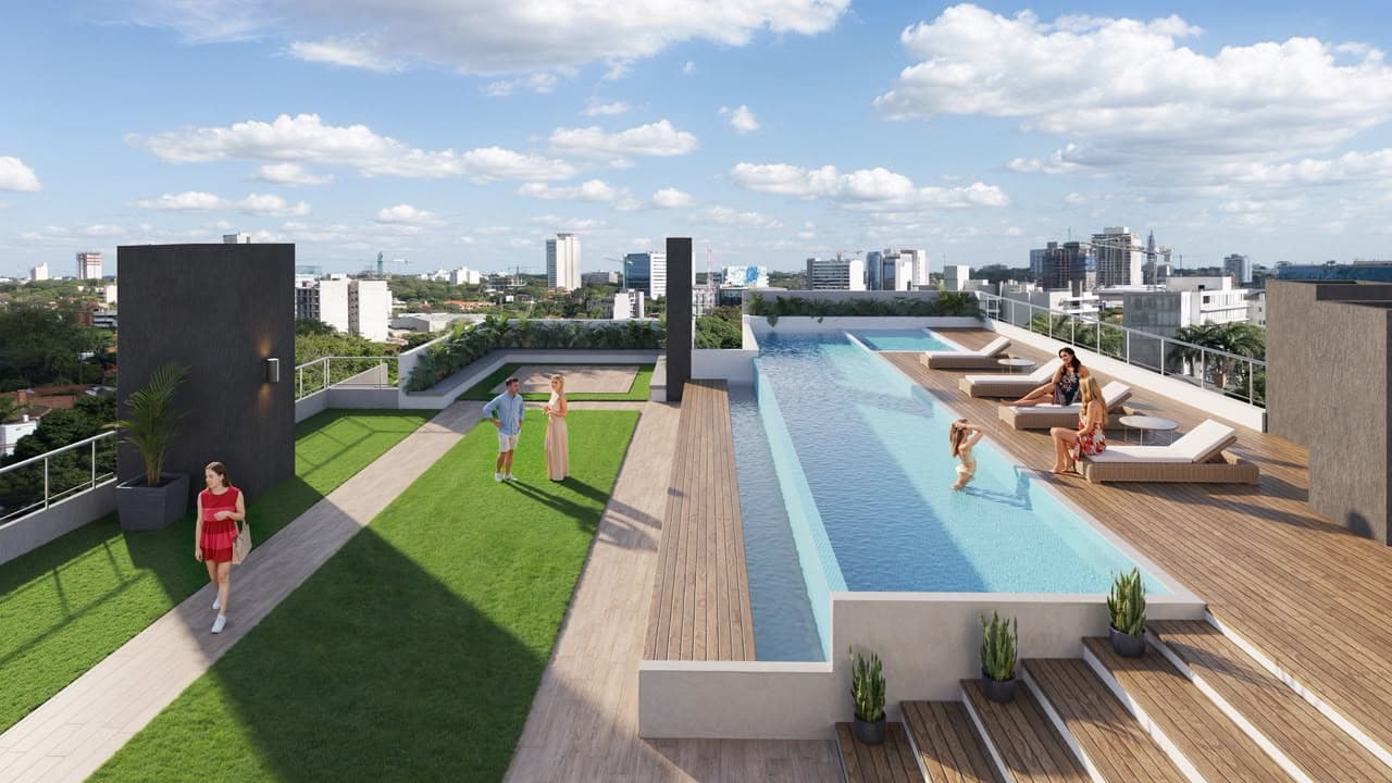 Villa Morra, en venta, exclusivo dpto de 2 dorm en pozo, con cochera, foto 5