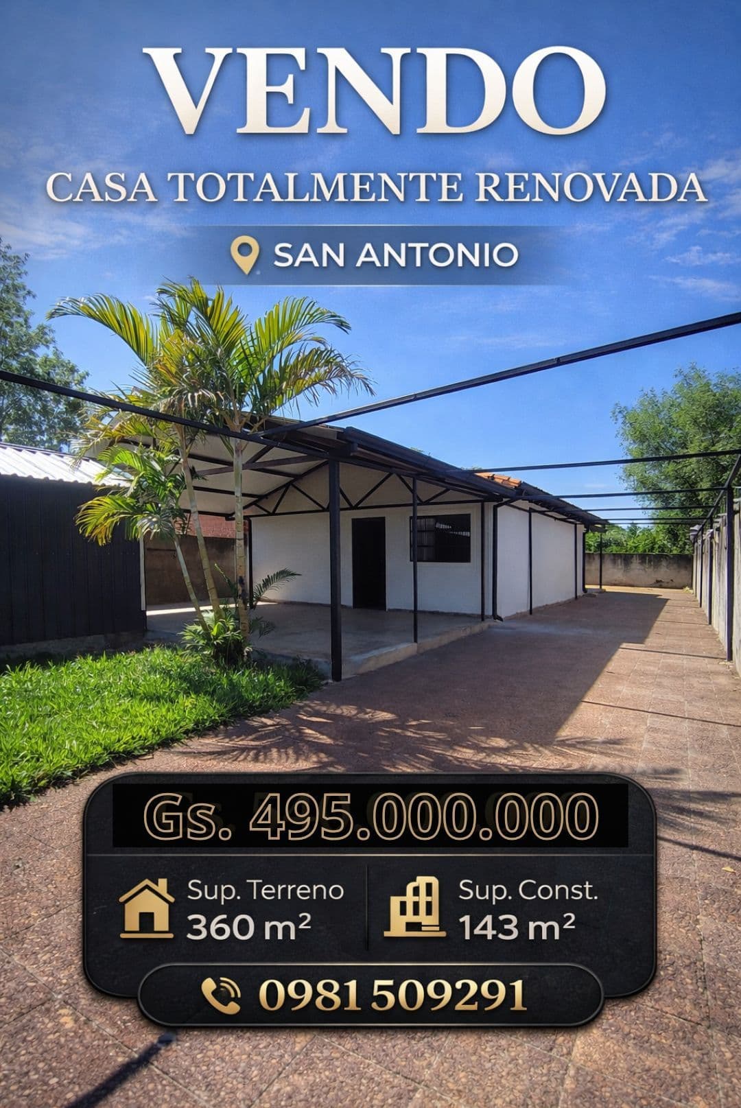 En Venta Casa Renovada - San Antonio