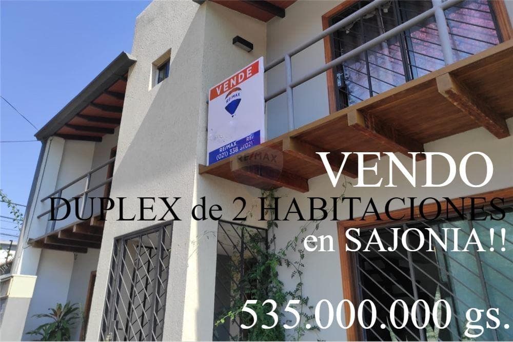 Vendo duplex de 2 habitaciones en sajonia