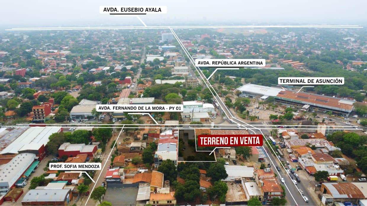 Vendo terreno zona terminal de omnibus