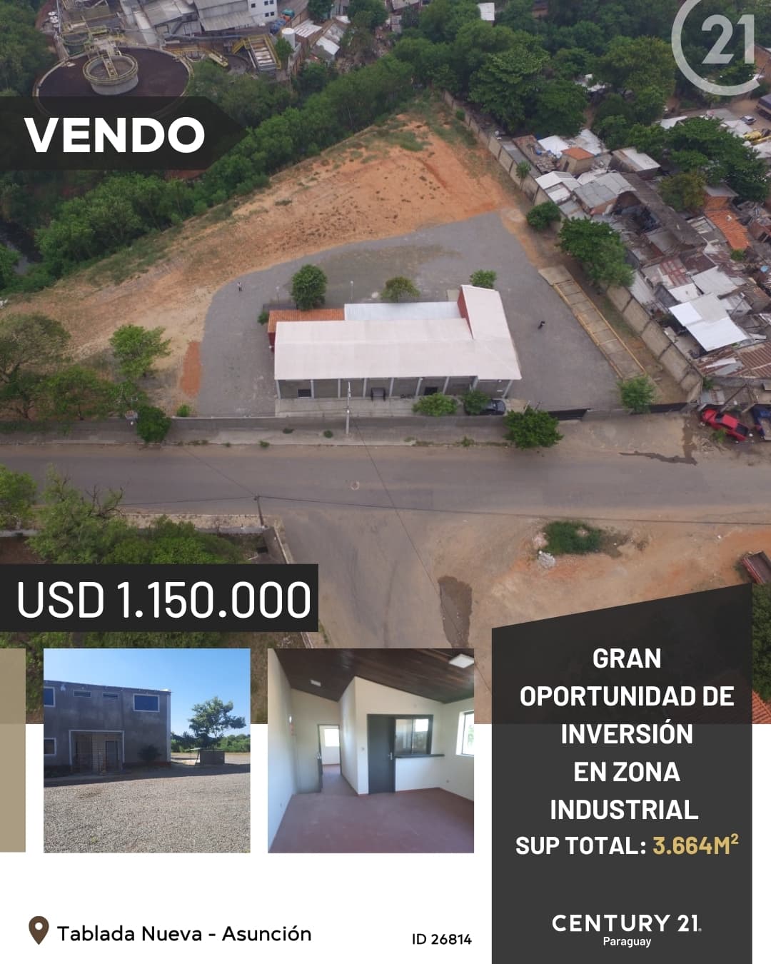 Oportunidad de Inversión en zona Industrial