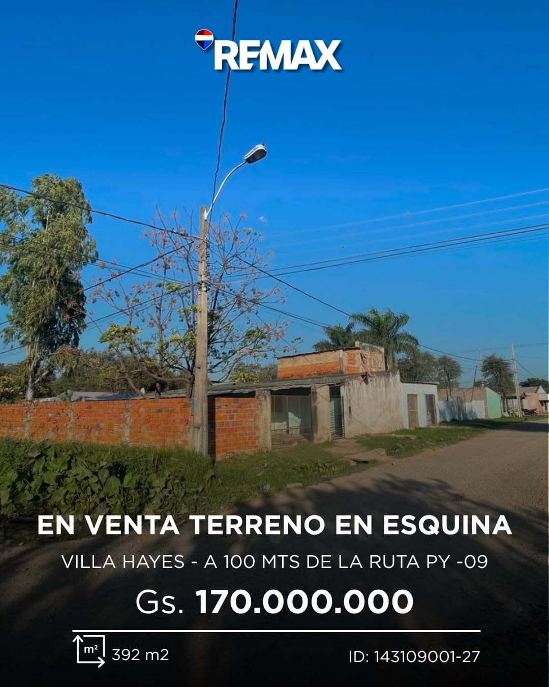 venta-terreno-esquina-villa hayes-ruta 09