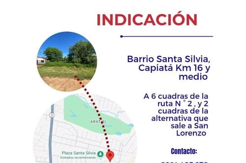 Terreno-venta-santa Silvia, Aratiri, Capiatá, Central, foto 4