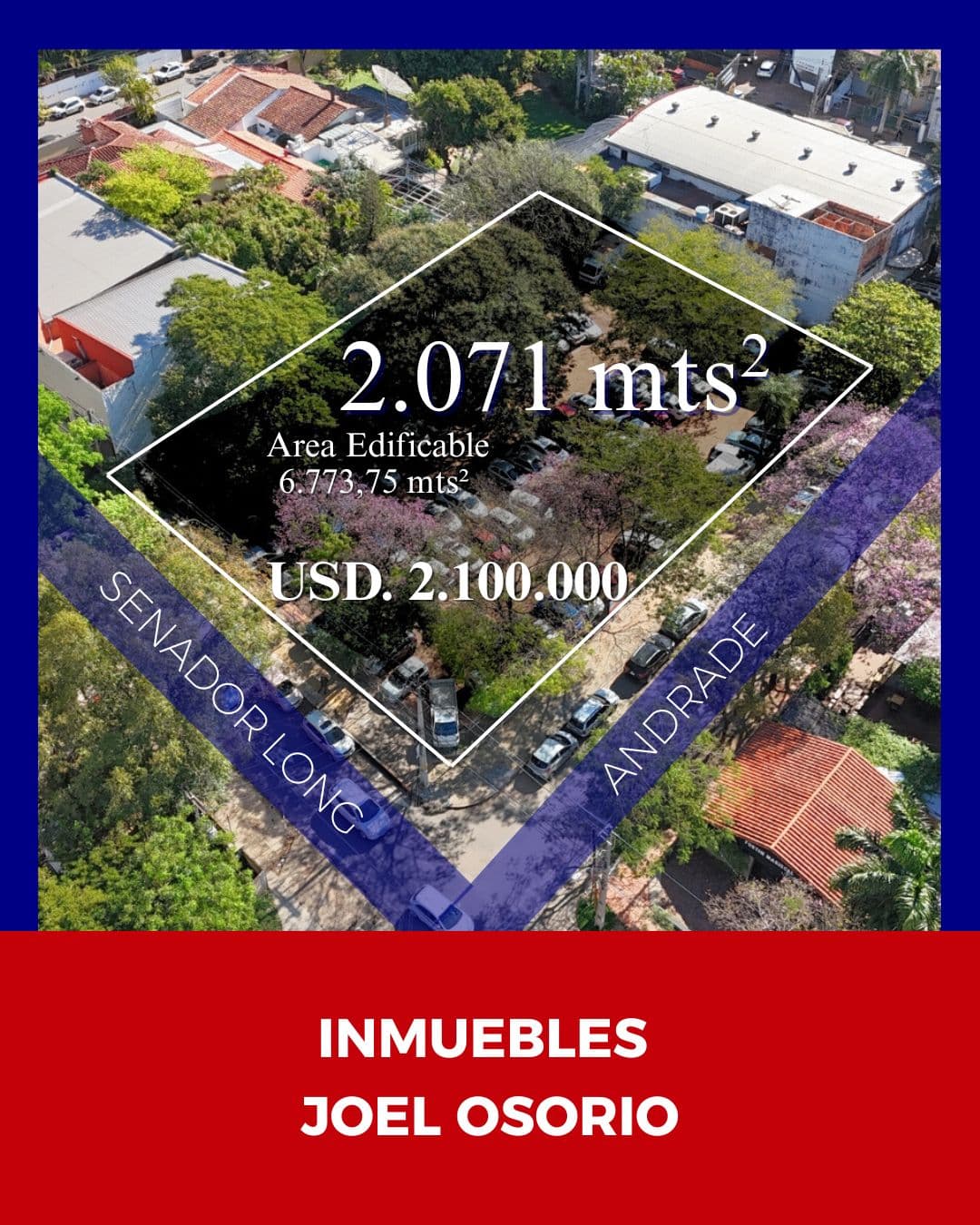 Terreno Esquina Villa Morra Asunción - Listo A Transferir - Usd 2.100.000 — foto 2