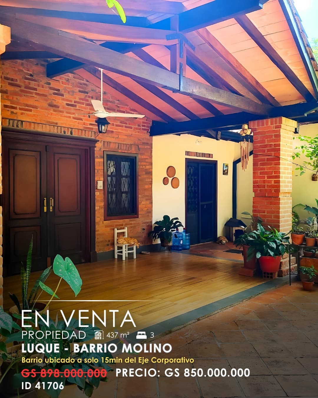 En venta amplia casa en barrio molino Luque — foto 3
