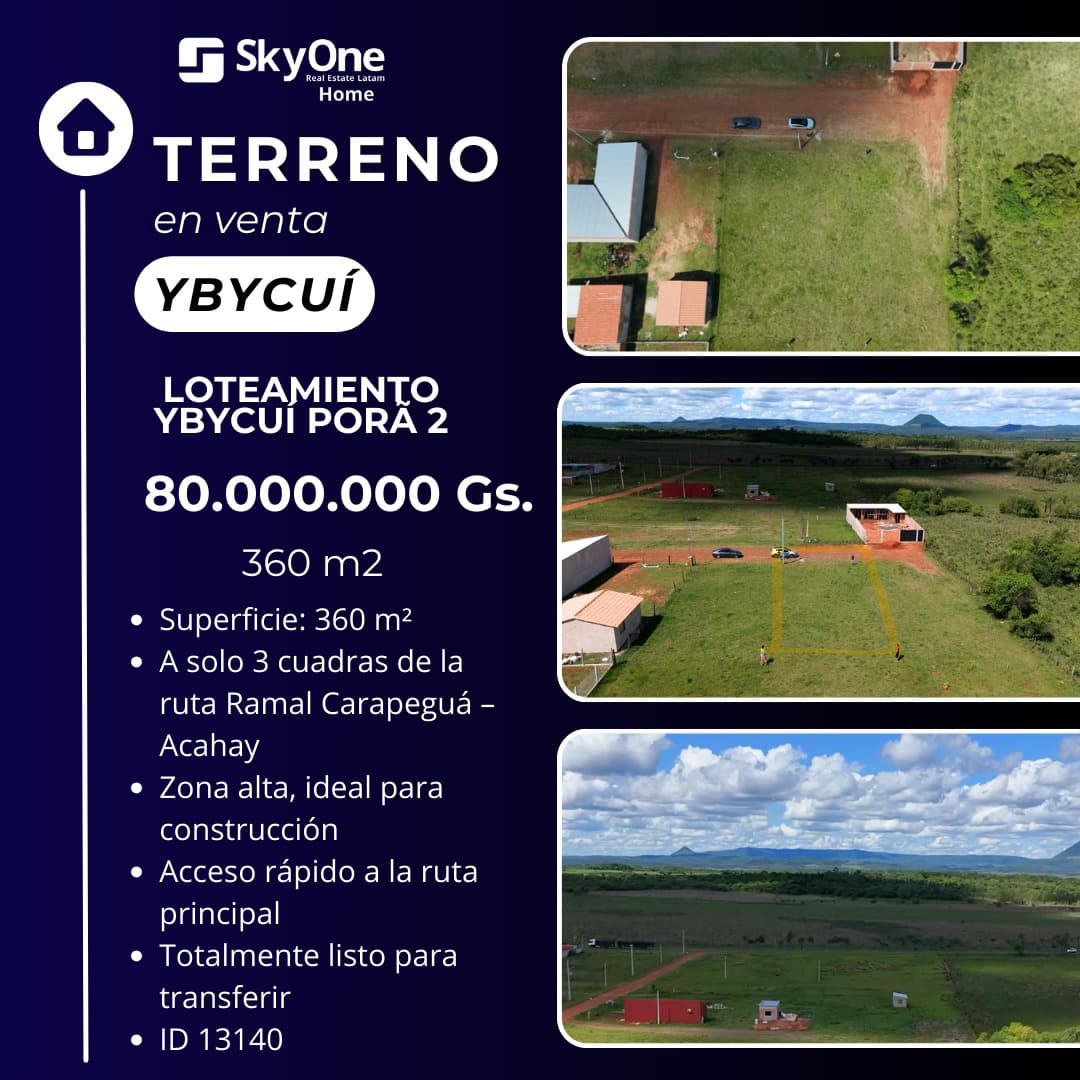 Terreno en ybycuí – loteamiento ybycuí porã 2, foto 1