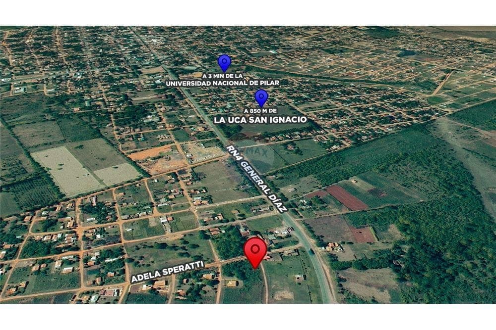 Terreno de 392 m2 con 15 m de frente, zona UCA de San Ignacio – Misiones