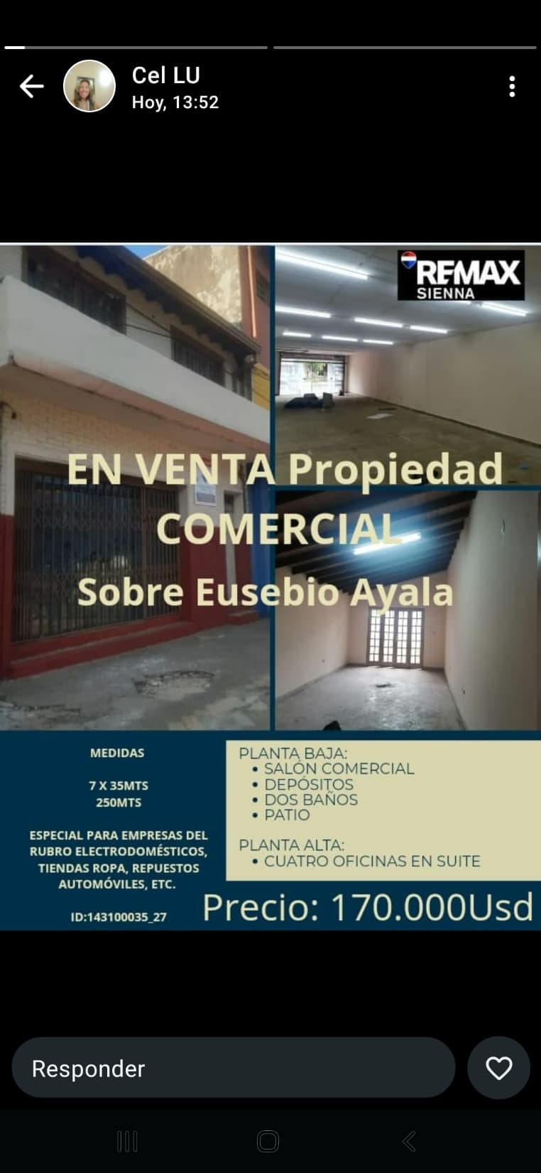 En Venta Propiedad Comercial.Avda.Eusebio Ayala.258mts, foto 1