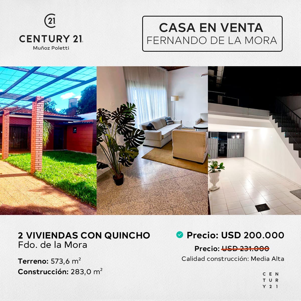 Vendo Casa En Fernando de la Mora Zona Ingavi