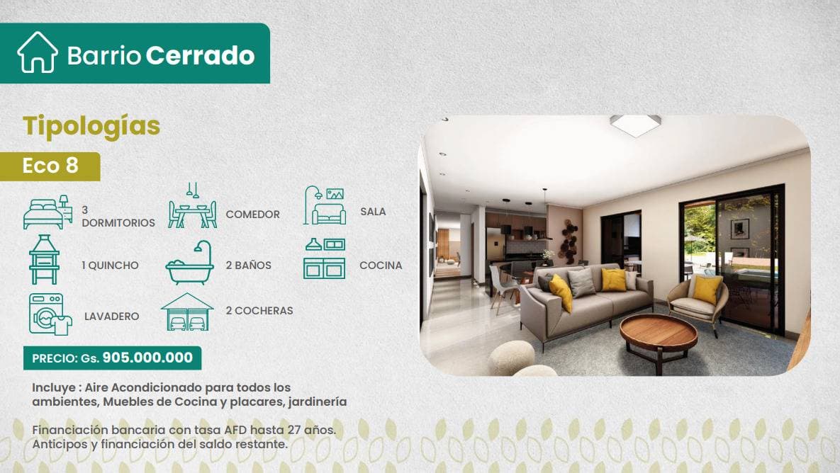 Casa tipo duplex- barrio cerrado Luque, foto 3