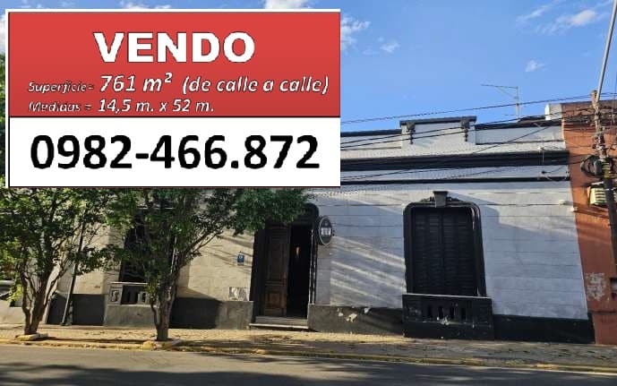 Vendo 761 M² Sobre Avenida Mcal. López Casi Brasil En Centro De Asunción