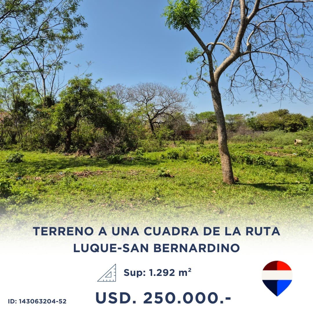 Amplio terreno 3.492 m² en Luque