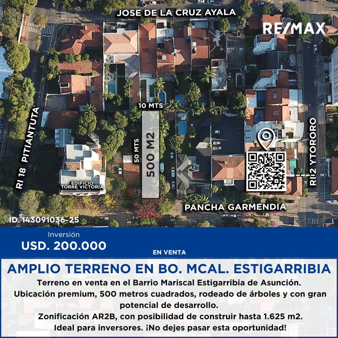 Venta terreno - Asunción barrio mcal estigarribia