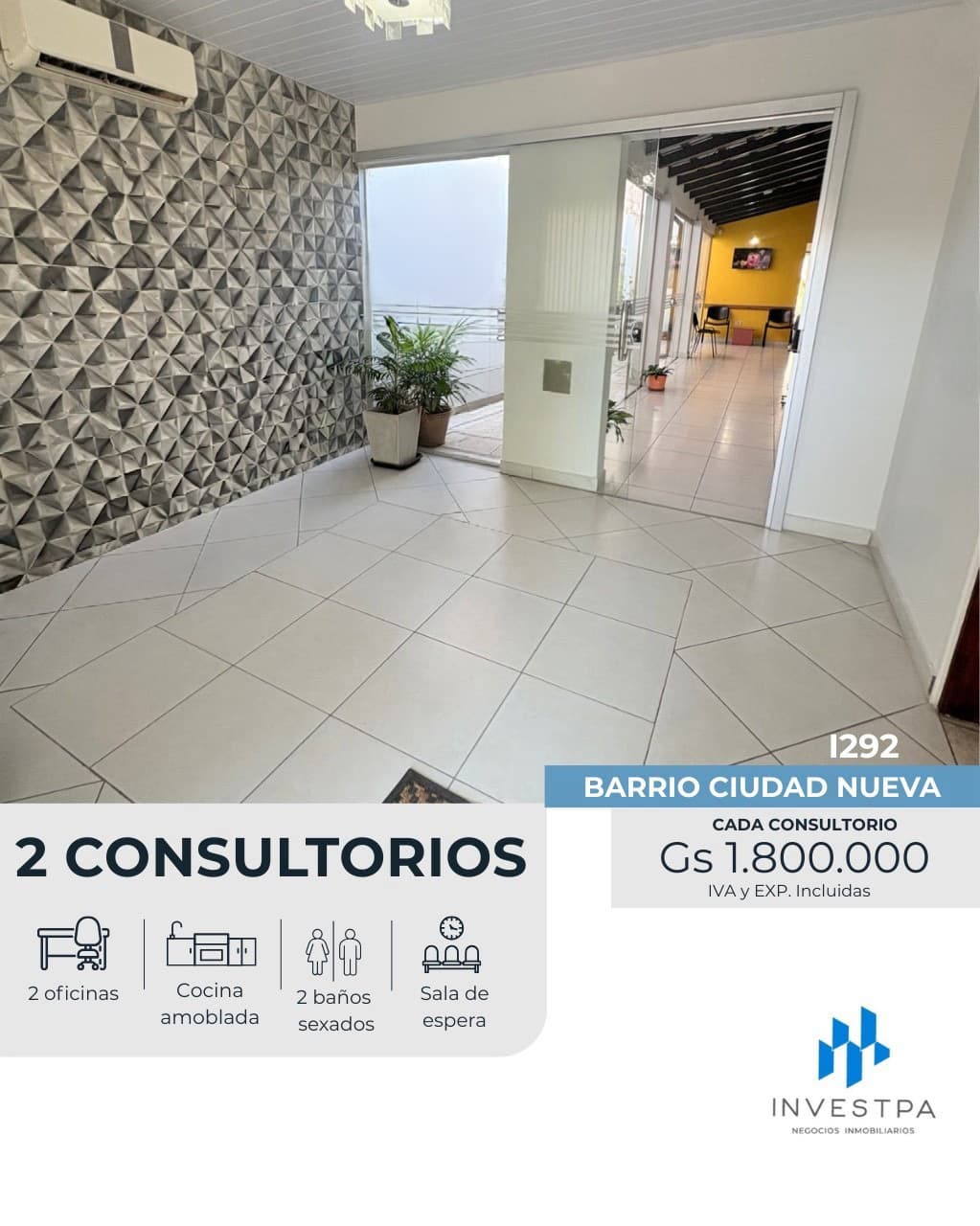 Alquilo 2 consultorios