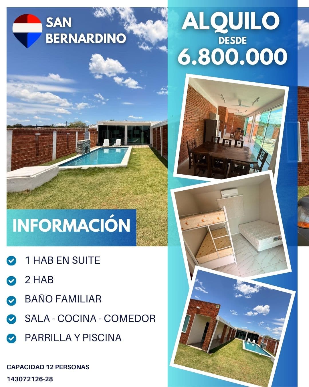Temporal en San Bernardino – Ideal para Vacaciones y Eventos, foto 3