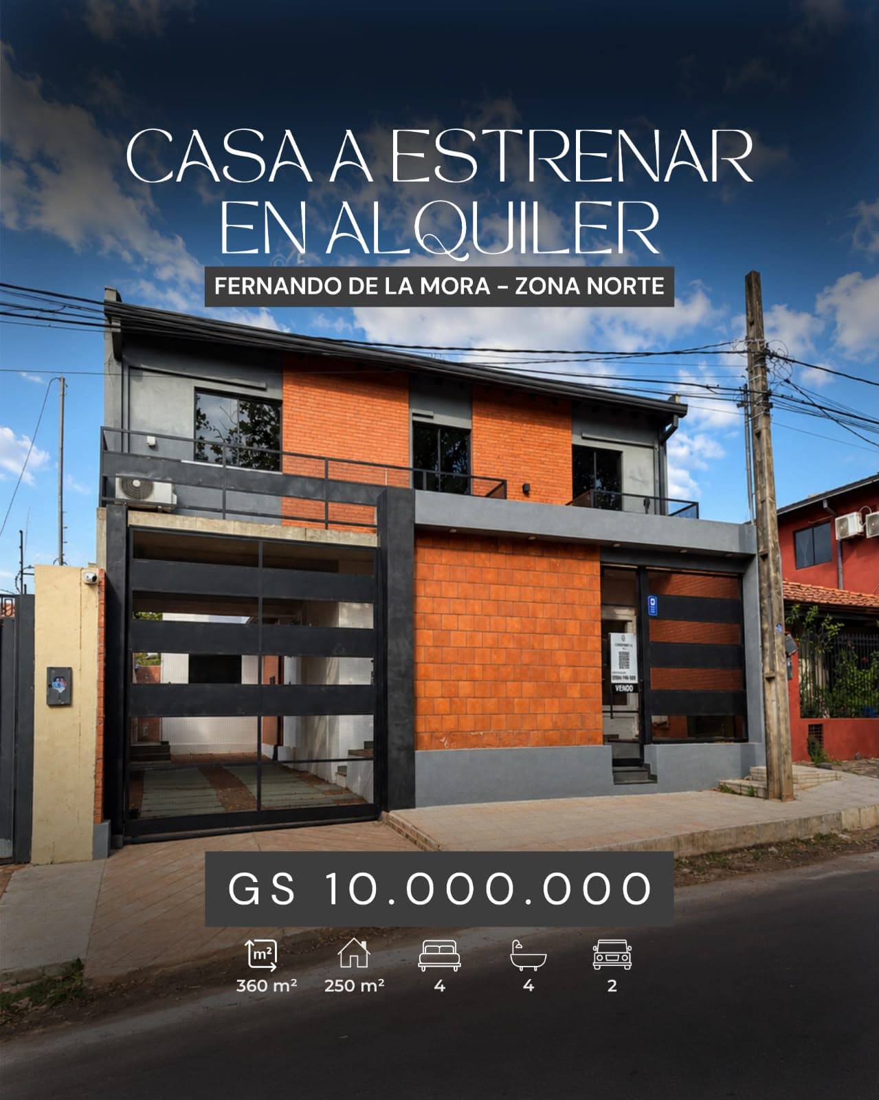 *alquiler o venta - hermosa casa a estrenar en fdo de la mora – zona norte*, foto 1